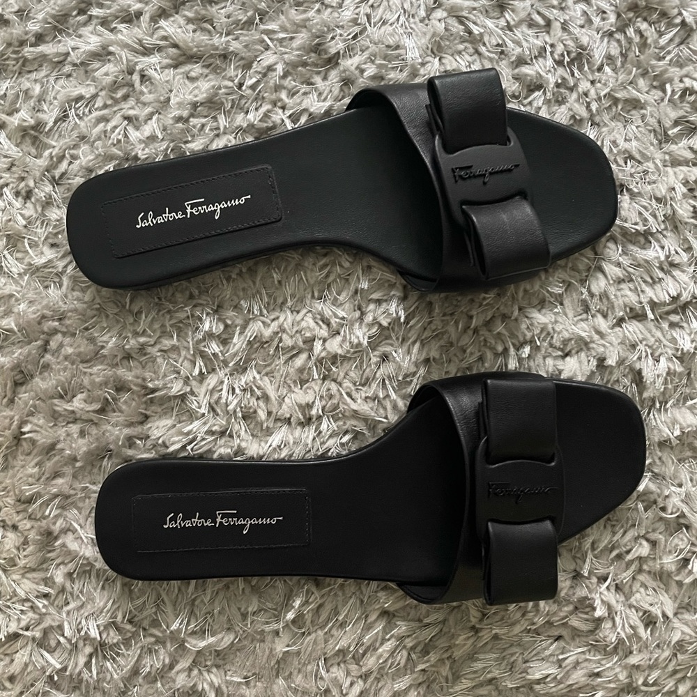 Ferragamo Slides. Almost brand new